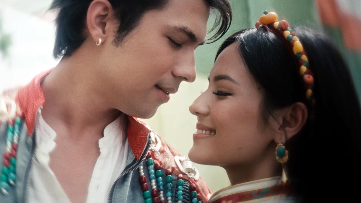 Nepali movie Jerry on Top cast Anmol KC and Jassita Gurung in romantic song Kurauni